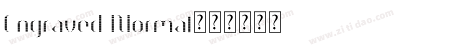 Engraved Normal字体转换